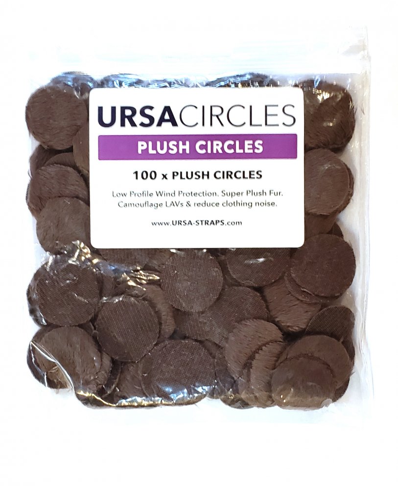 Ursa Straps 100x Plush Circles - Brown, Studio Economik