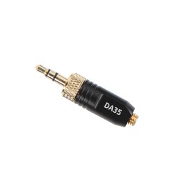 Deity Microphones DA35 - MicroDot to Standard Locking 3.5mm Adapter (Black)