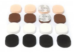 Hide-a-mic Foam-o-pad (16-set, mix colors)