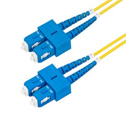 StarTech 10m (32.8ft) SC to SC (UPC) OS2 Single Mode Duplex Fiber Optic Cable - 9/125µm - LSZH Fiber Patch Cord SMDOS2SCSC10M